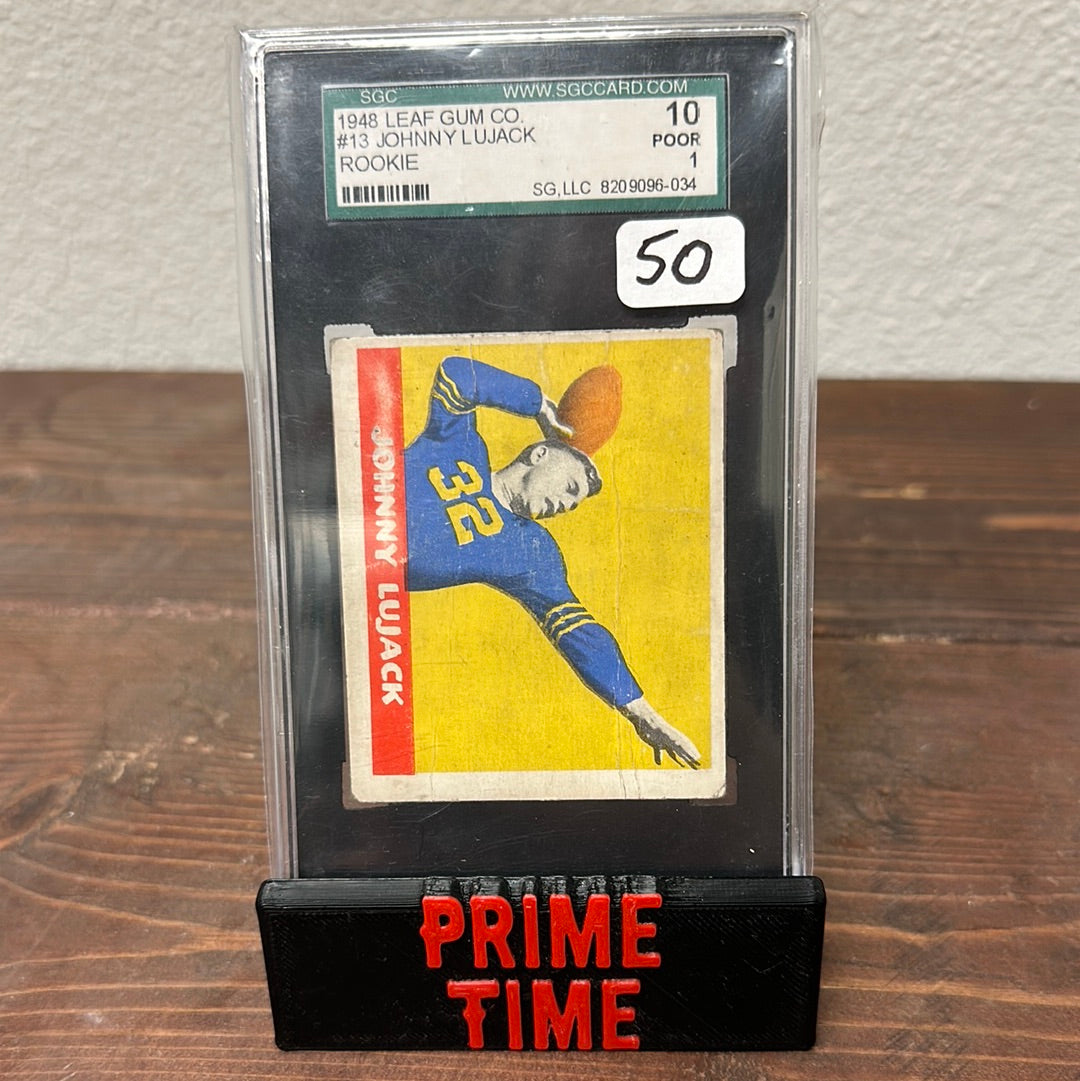 1948 Johnny Lujack Leaf Gum Co. Rookie