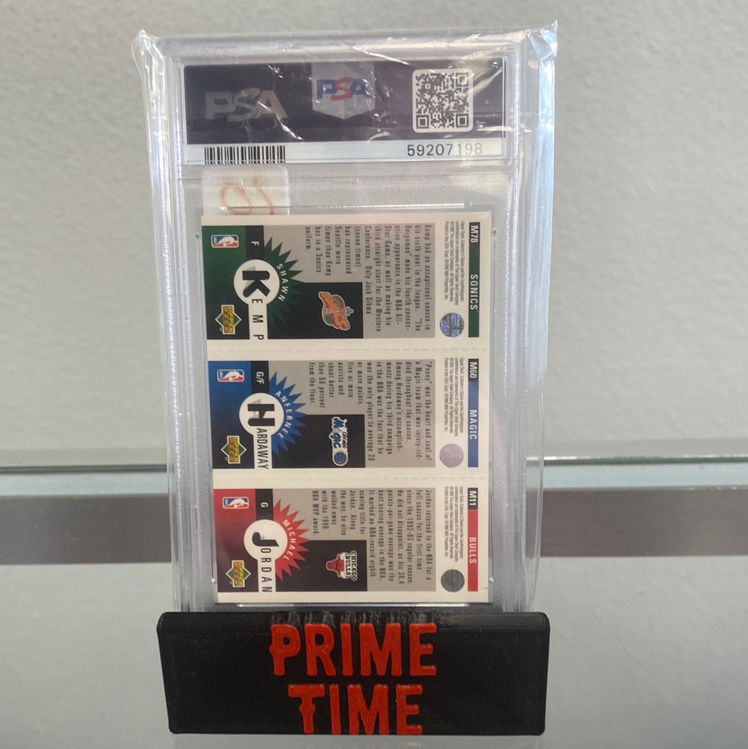 1996 Upper Deck Coll. Choice Mini MJ/Anfernee/Kemp PSA 7