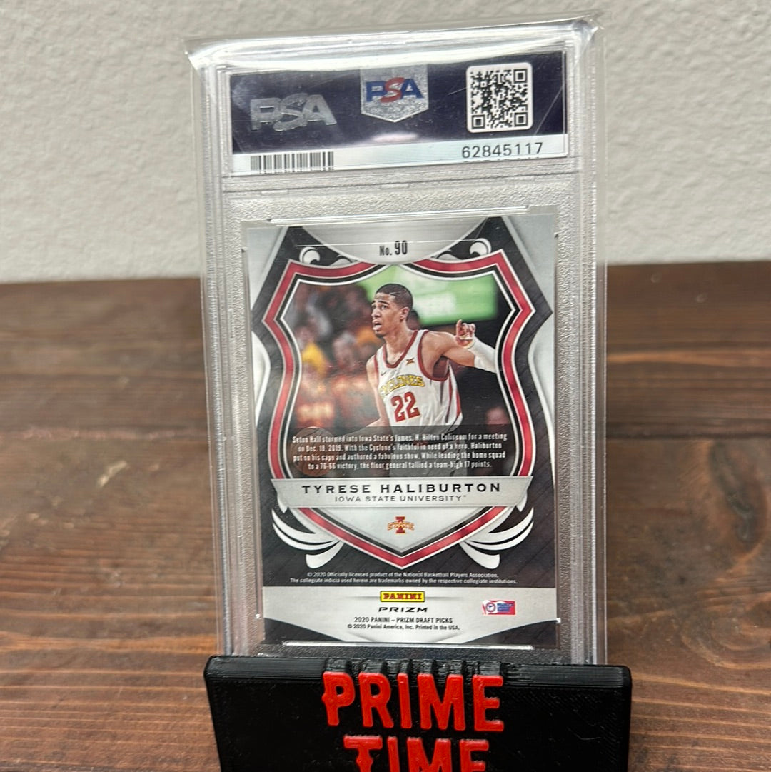 2020 Tyrese Haliburton Prizm Tiger rookie PSA 10