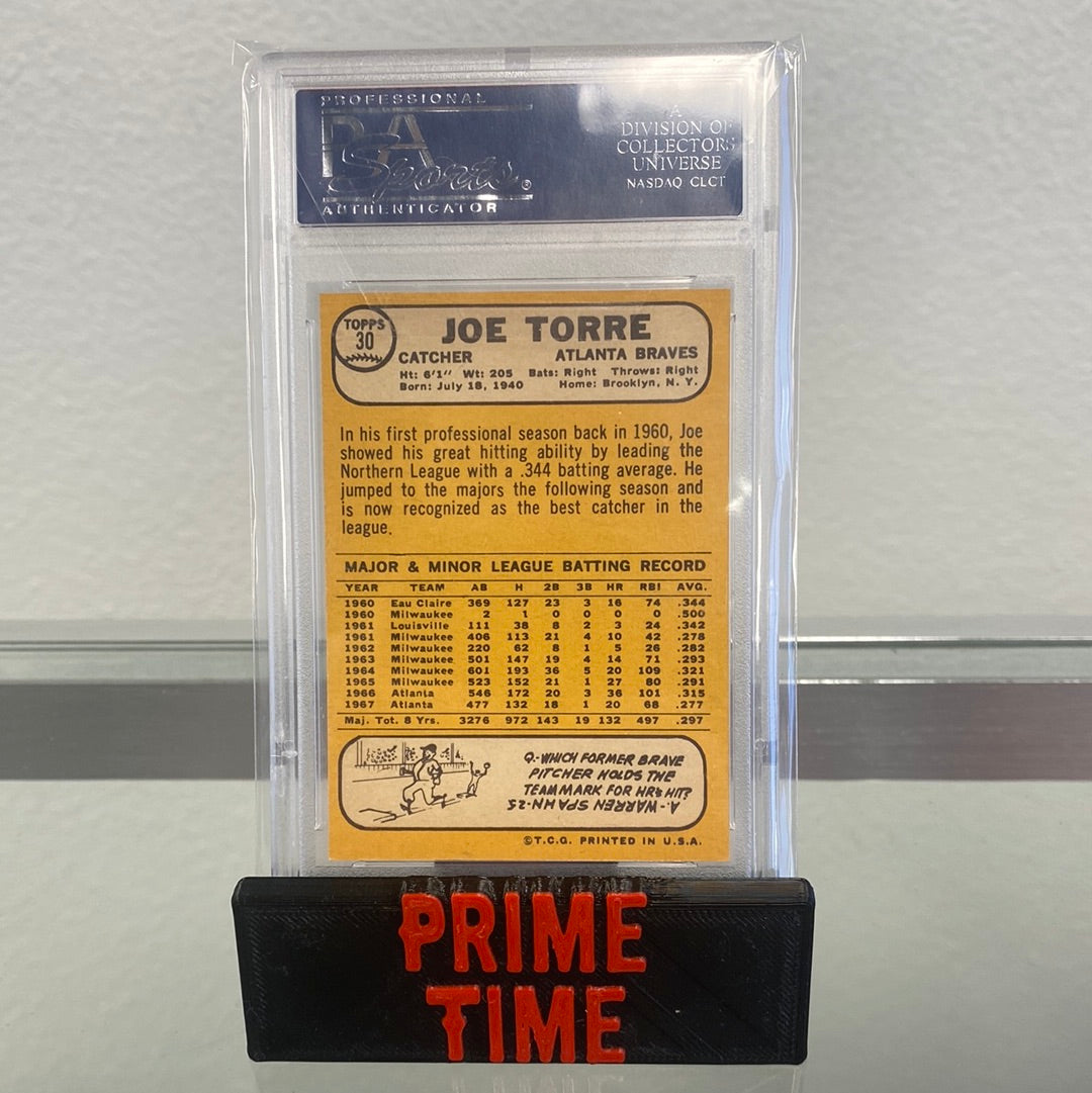 Joe Torre 1968 Topps PSA 9