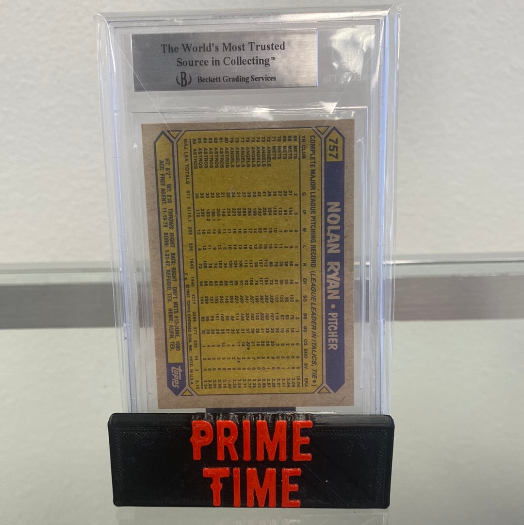 Nolan Ryan 1987 Topps Authentic Auto