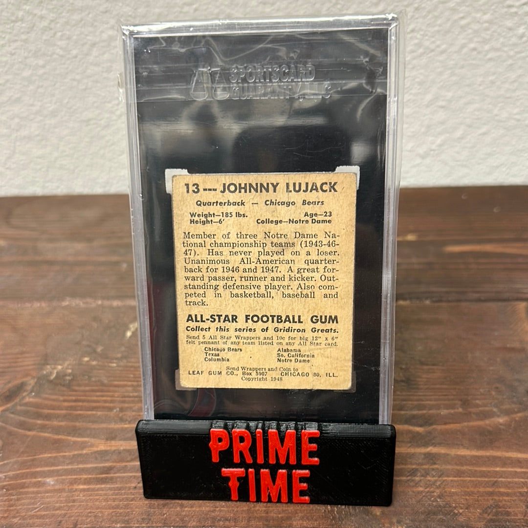 1948 Johnny Lujack Leaf Gum Co. Rookie