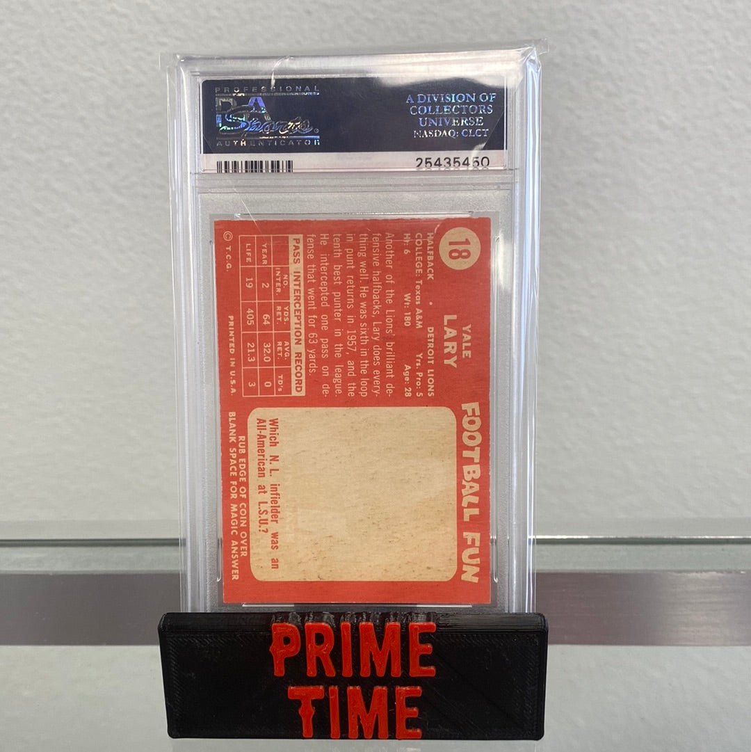 1958 Yale Lary Topps PSA 8