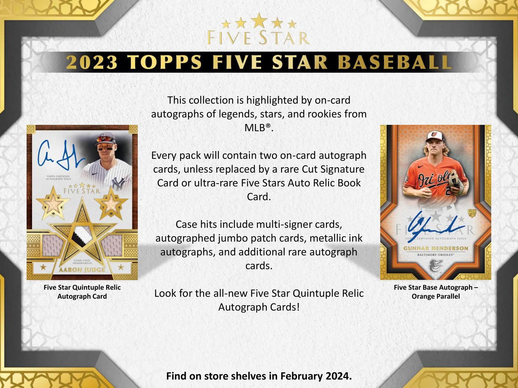 2023 TOPPS FIVE STAR BASEBALL HOBBY Box 2023 TOPPS FIVE STAR BASEBALL HOBBY Box