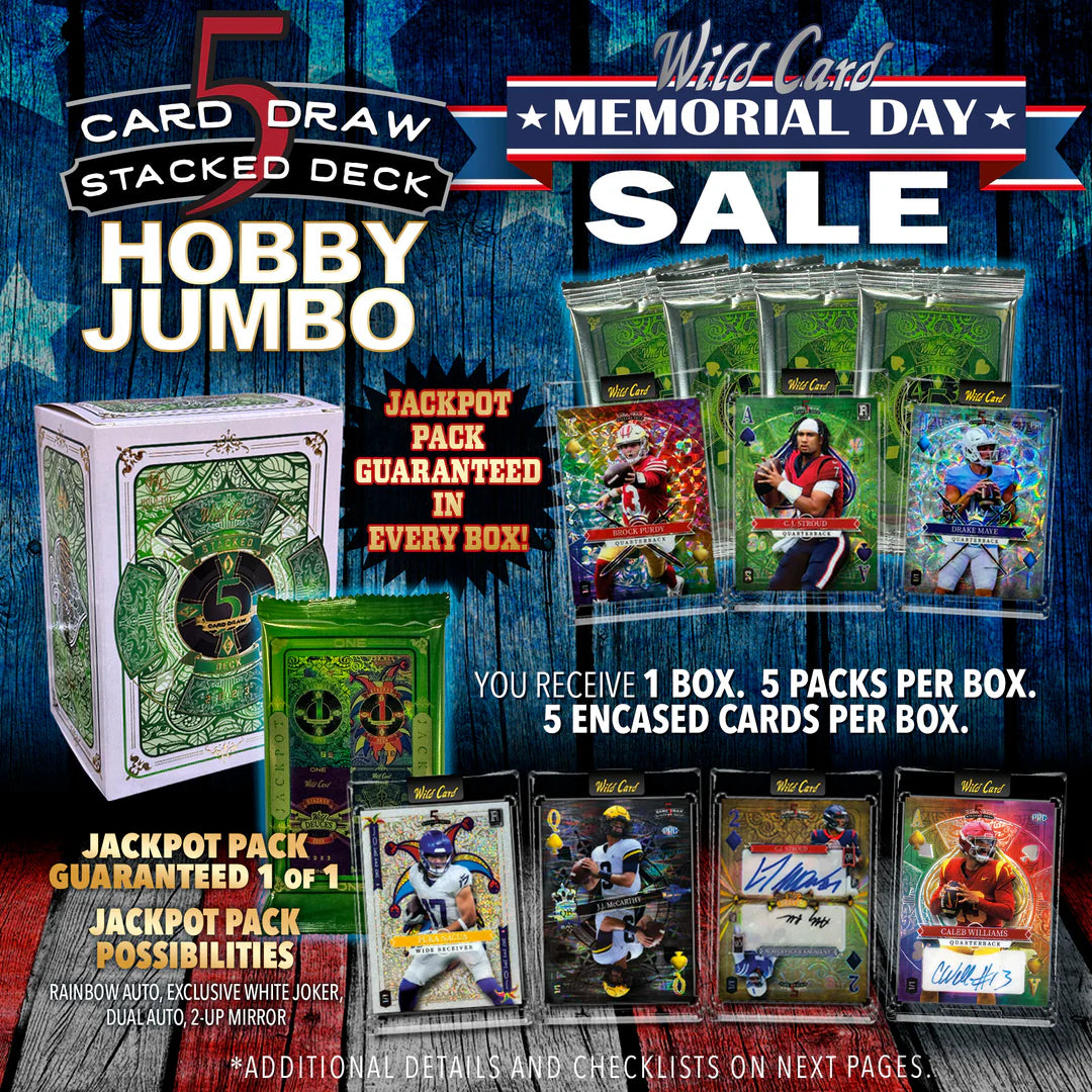 5 CARD DRAW STACKED DECK - HOBBY JUMBO BOX