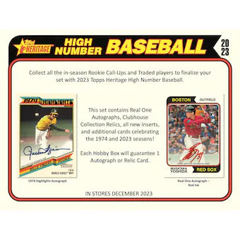 2023 Topps Heritage High Number Baseball Hobby Box