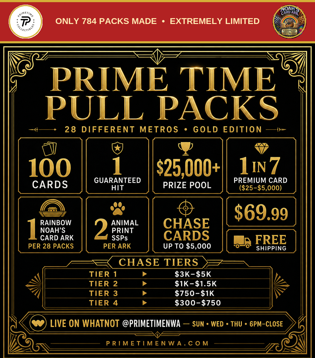 Pittsburgh METRO PRIME TIME PULL PACK