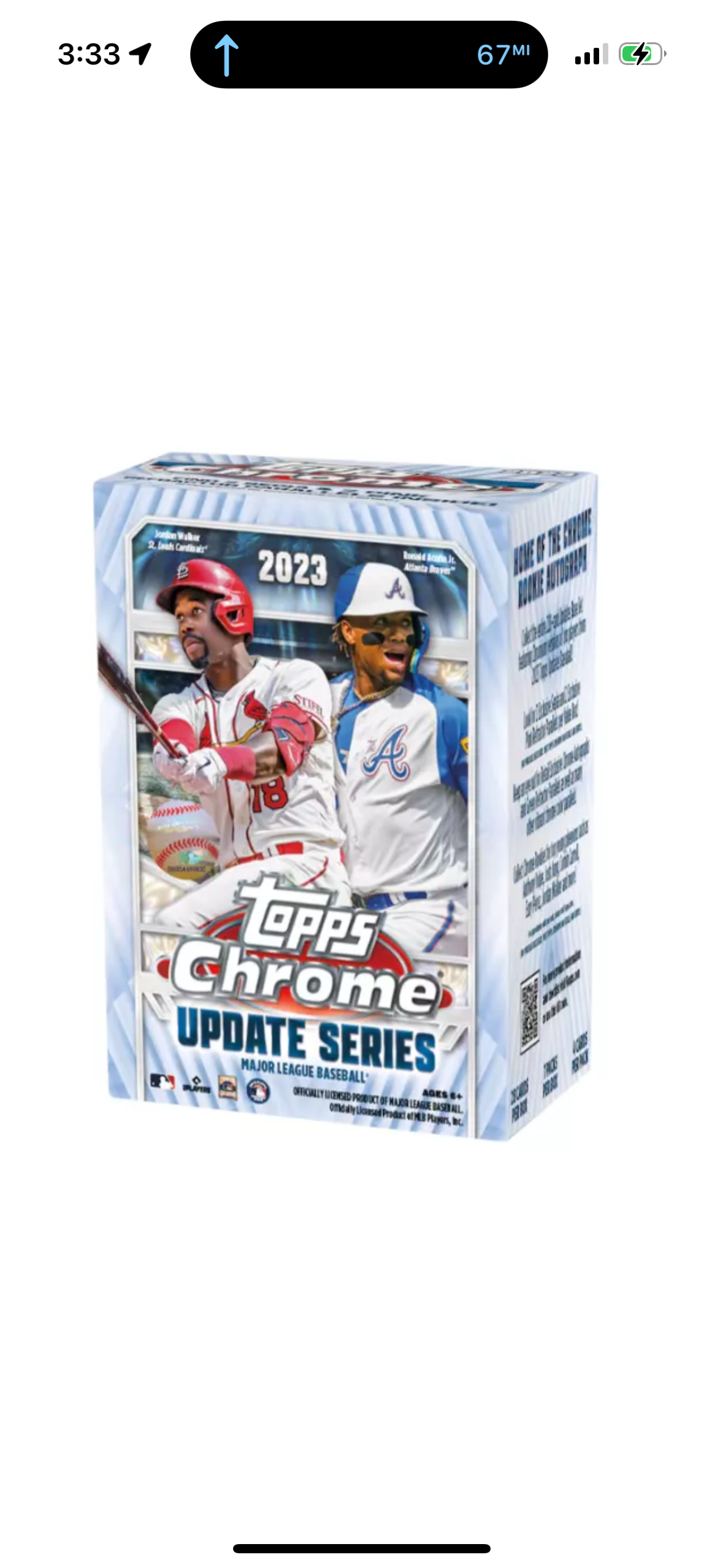 2023 Topps Chrome Updates Baseball Factory Sealed Value Box - Hobby