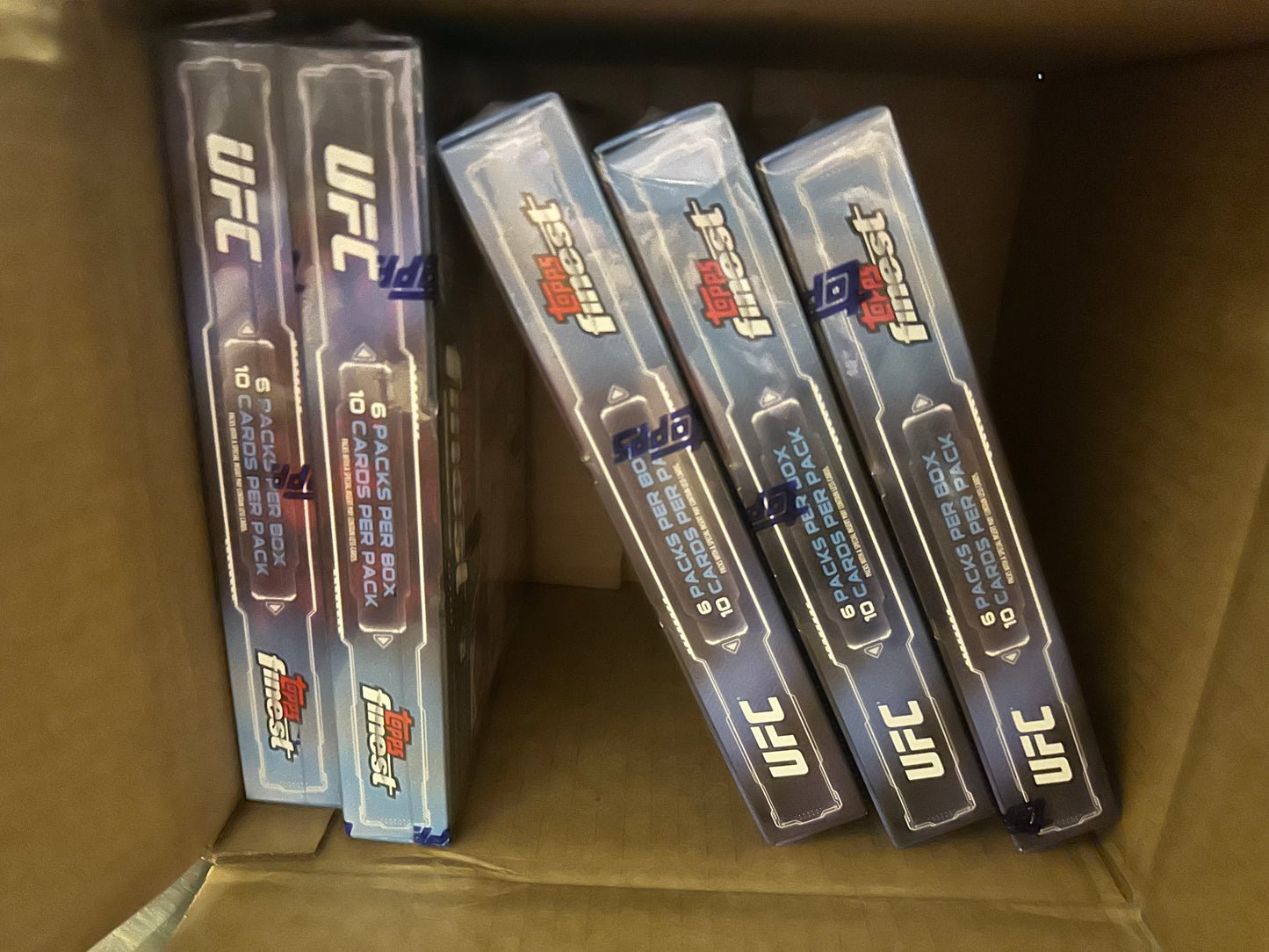 2025 UFC Topps Finest Hobby Box Sealed 2 Autos