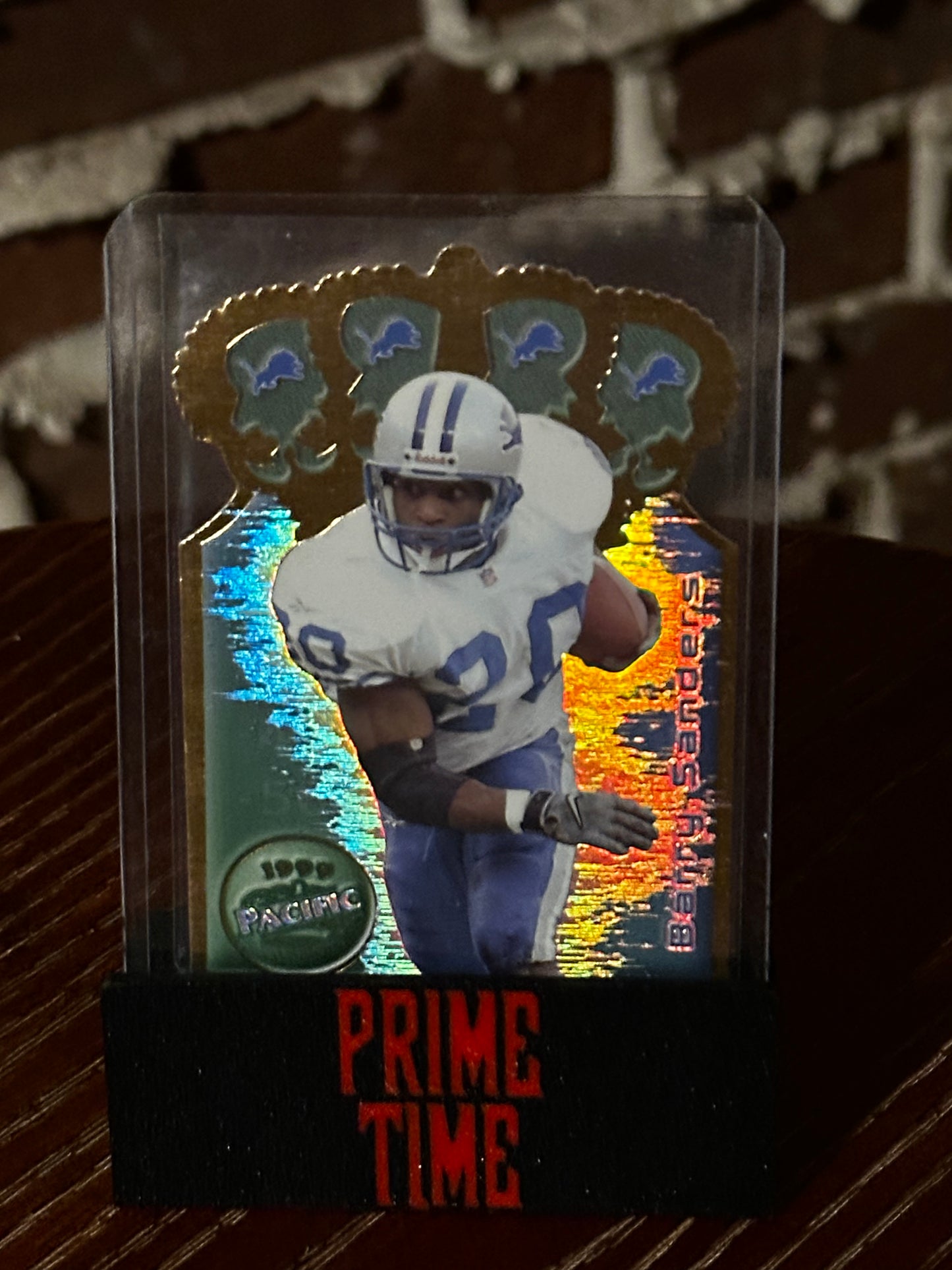 1999 Barry Sanders Gold Crown Die Cut