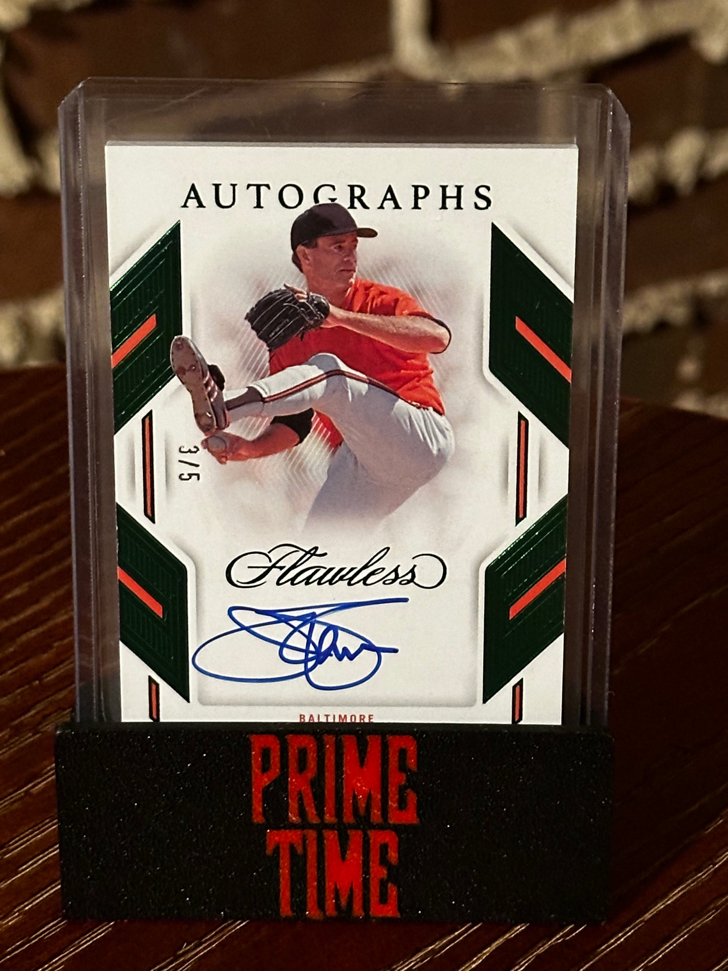 Jim Palmer Flawless /5 on card auto weekly Auction