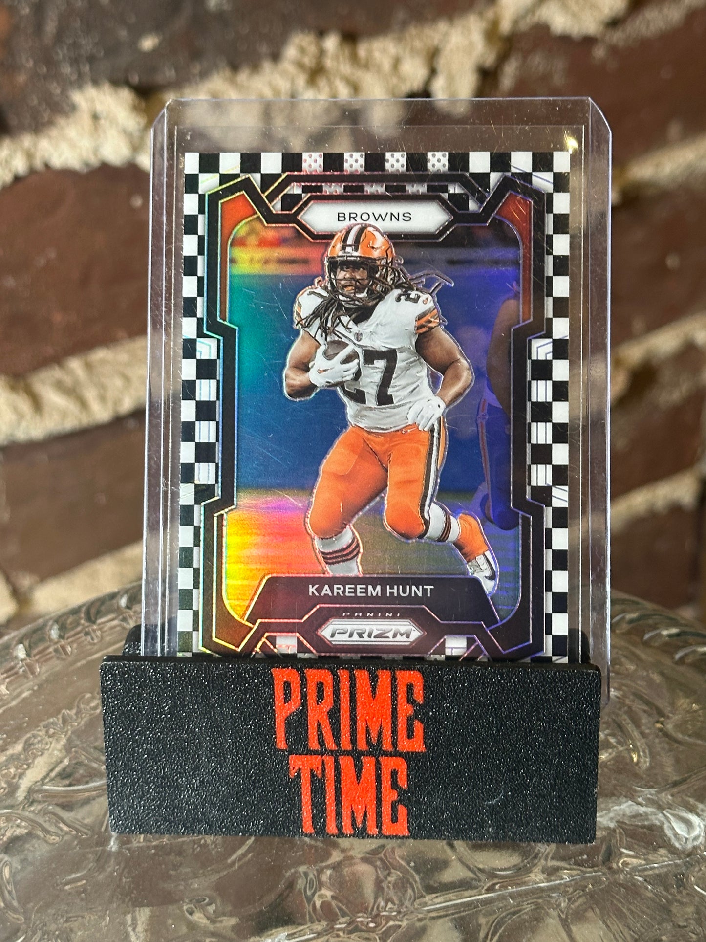 2023 Prizm Kareem Hunt Checkerboard SP Chiefs Rare