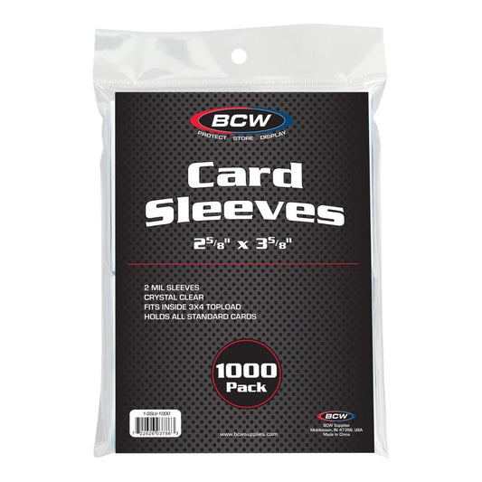 Standard Card Sleeves - 1000 Pack