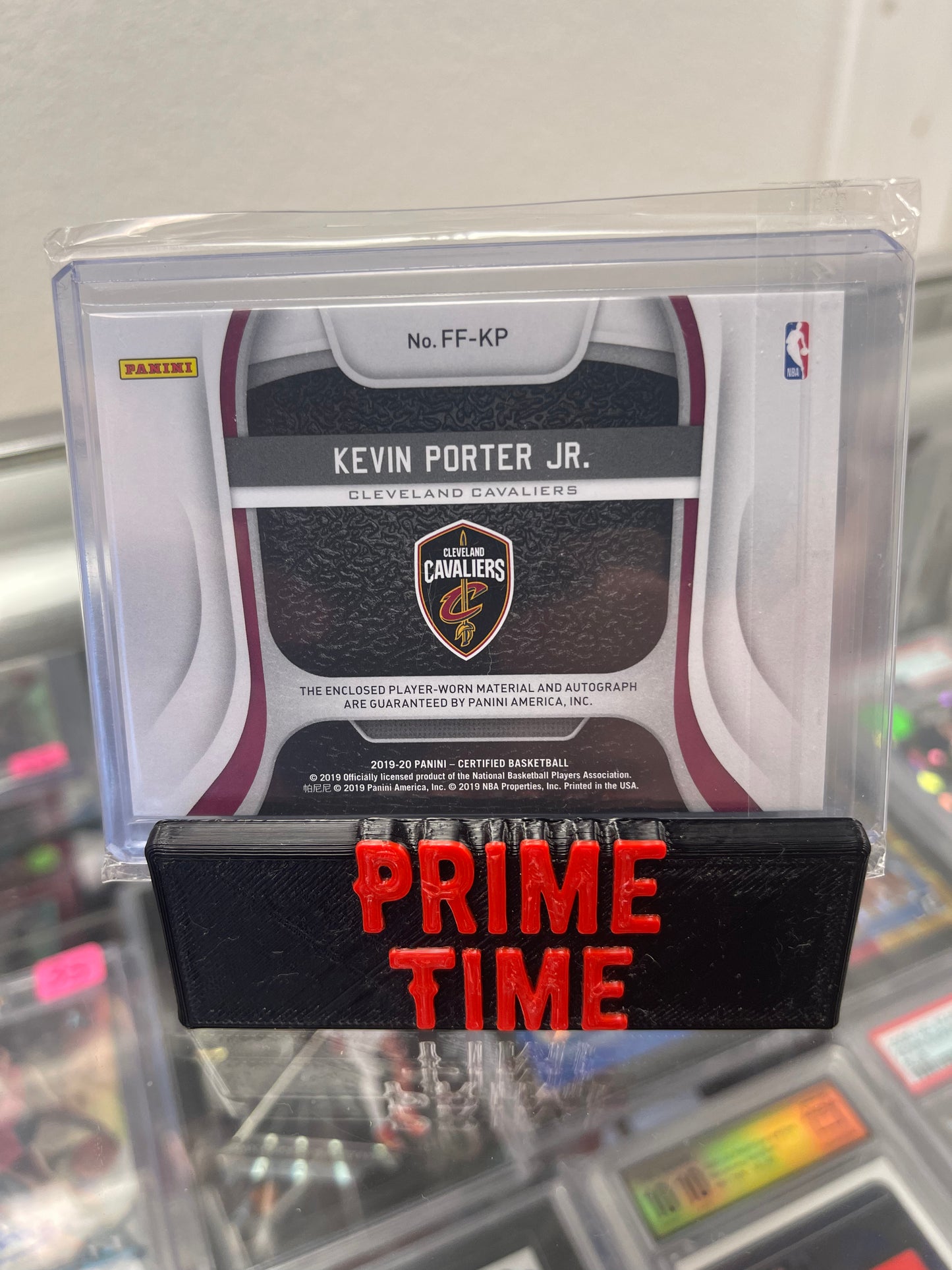 2019 Kevin Porter Certified Rookie Patch Auto