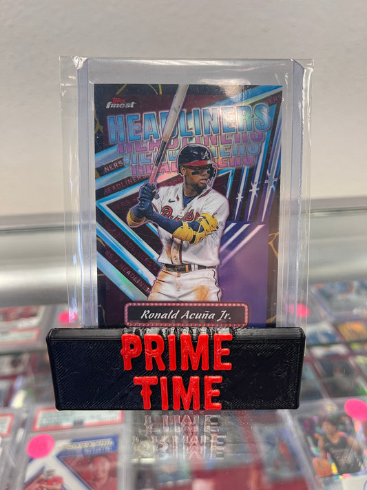 2023 Ronald Acuna Jr. Topps Finest Black Gold SP Headliners