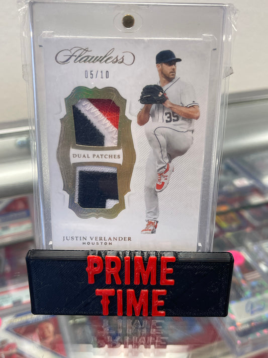 2019 Justin Verlander Flawless /10 3-color patch